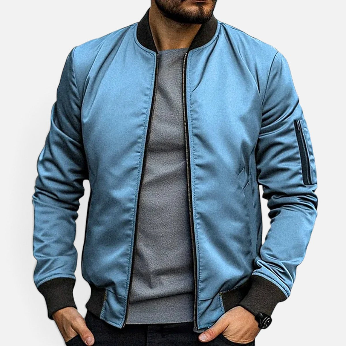 Duvrier | Men's Classic Bomber Jacket