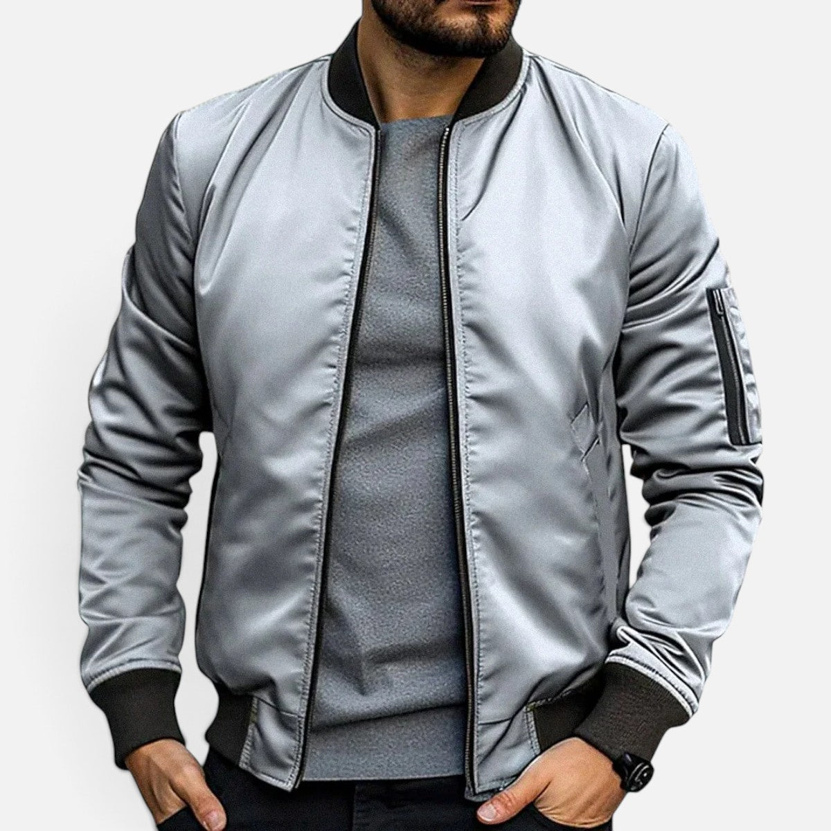 Duvrier | Men's Classic Bomber Jacket