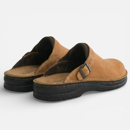 Duvrier | Men’s Comfortable Leather Clogs – Slip-On Garden & Work Shoes