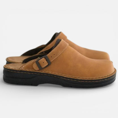 Duvrier | Men’s Comfortable Leather Clogs – Slip-On Garden & Work Shoes