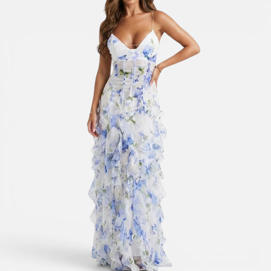 Duvrier | Women’s Maxi Dress – Corset Dress for Holiday Outfits