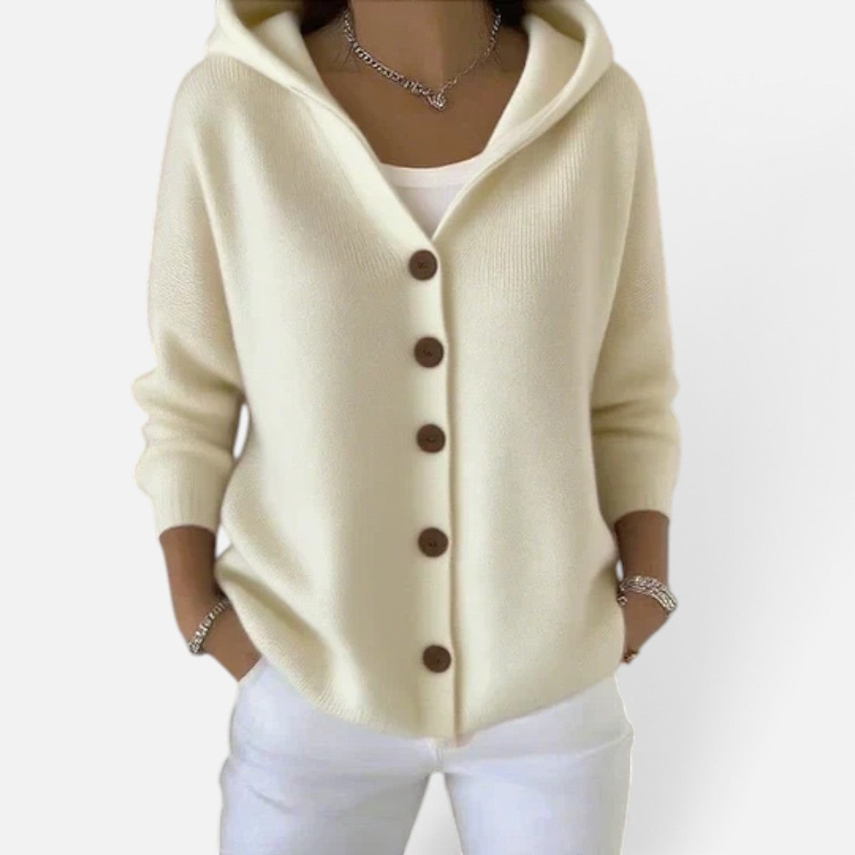 Duvrier | Women's Cotton Cardigan with Long Sleeves