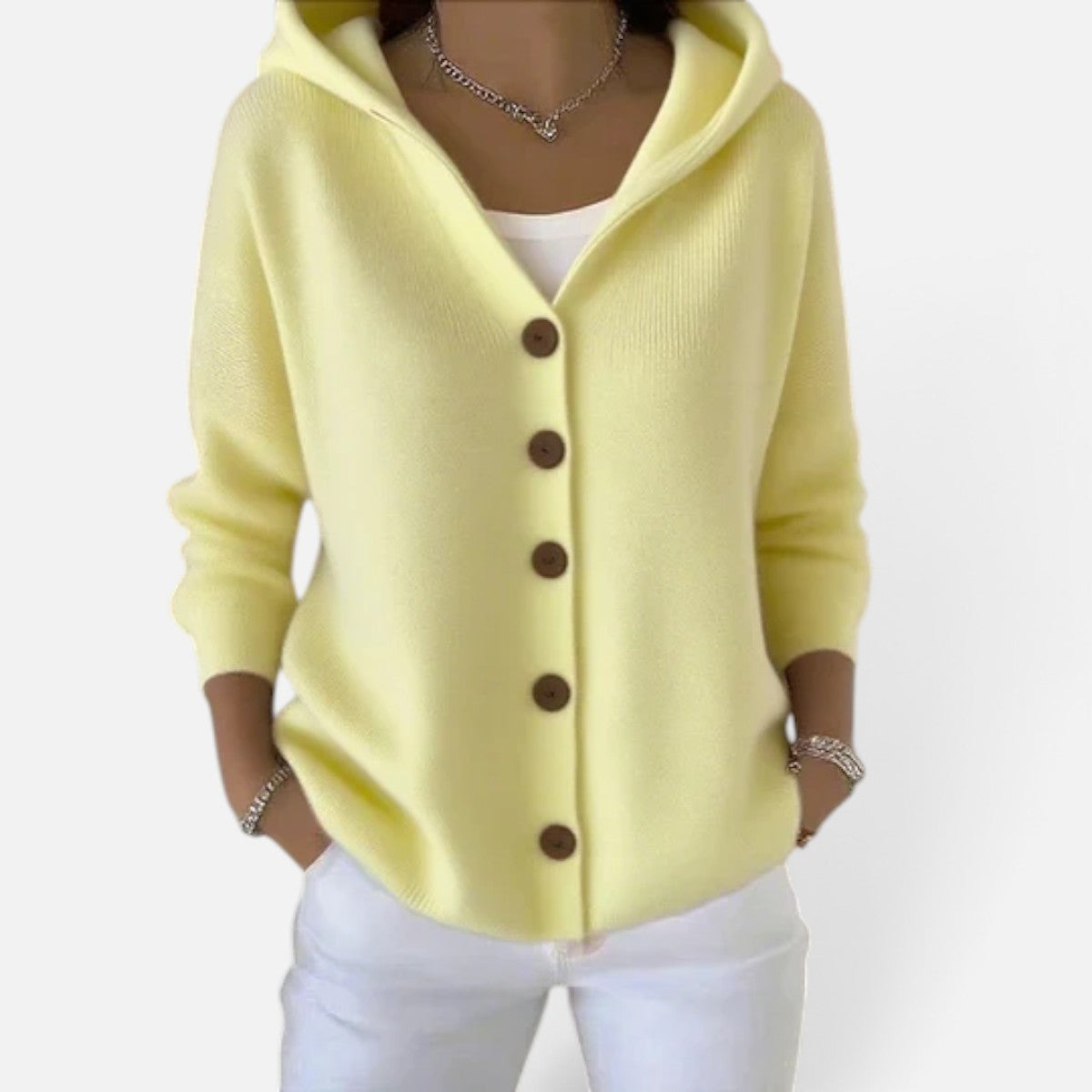 Duvrier | Women's Cotton Cardigan with Long Sleeves