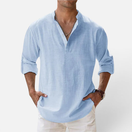 Duvrier | Men’s Cotton Summer Shirt - Summer Casual Wear