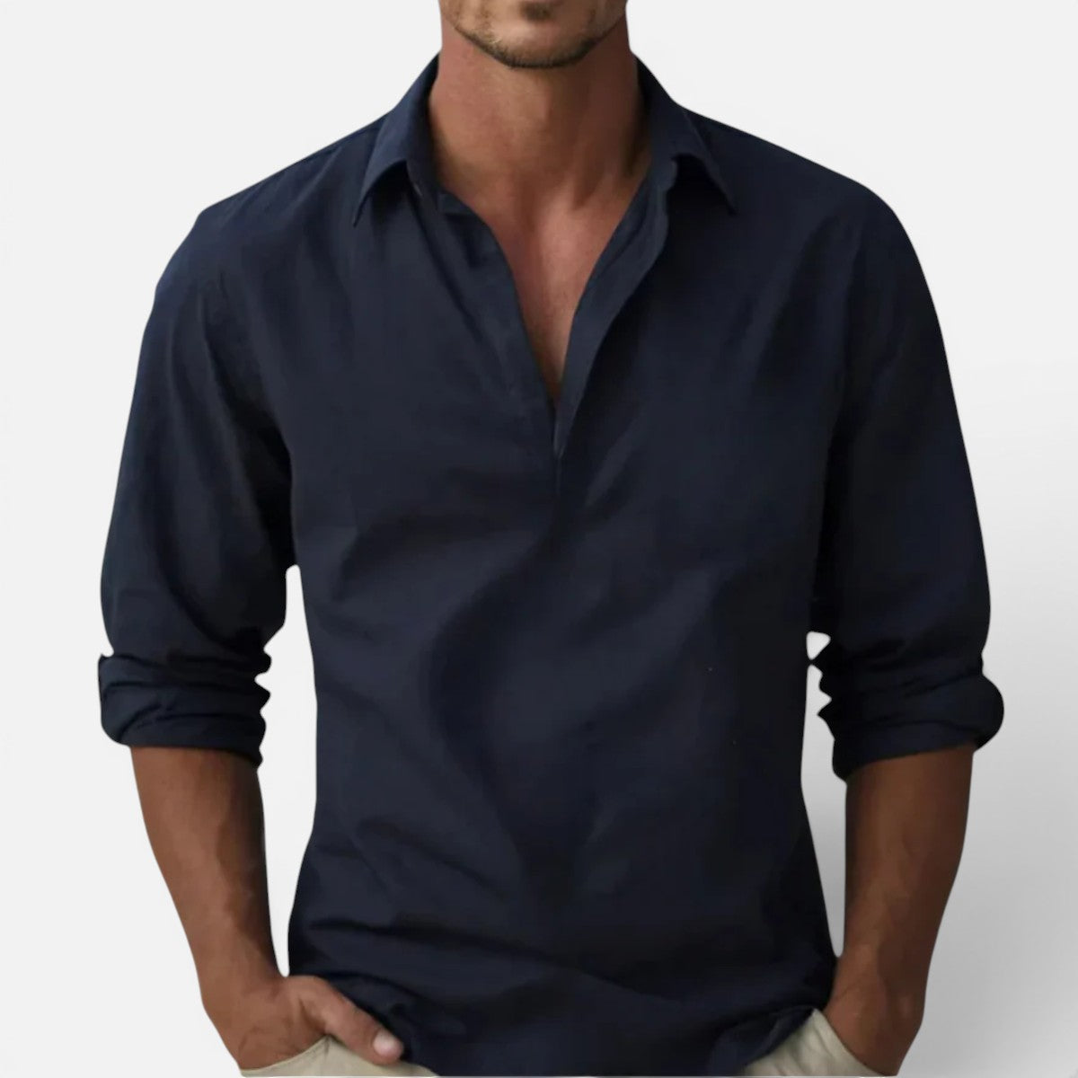 Duvrier | Men’s Cotton Summer Shirt - Summer Casual Wear
