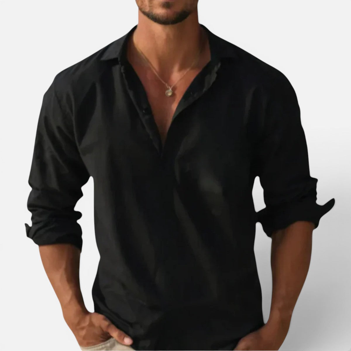 Duvrier | Men’s Cotton Summer Shirt - Summer Casual Wear