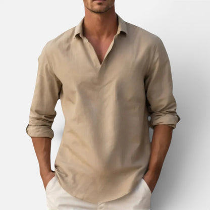 Duvrier | Men’s Cotton Summer Shirt - Summer Casual Wear