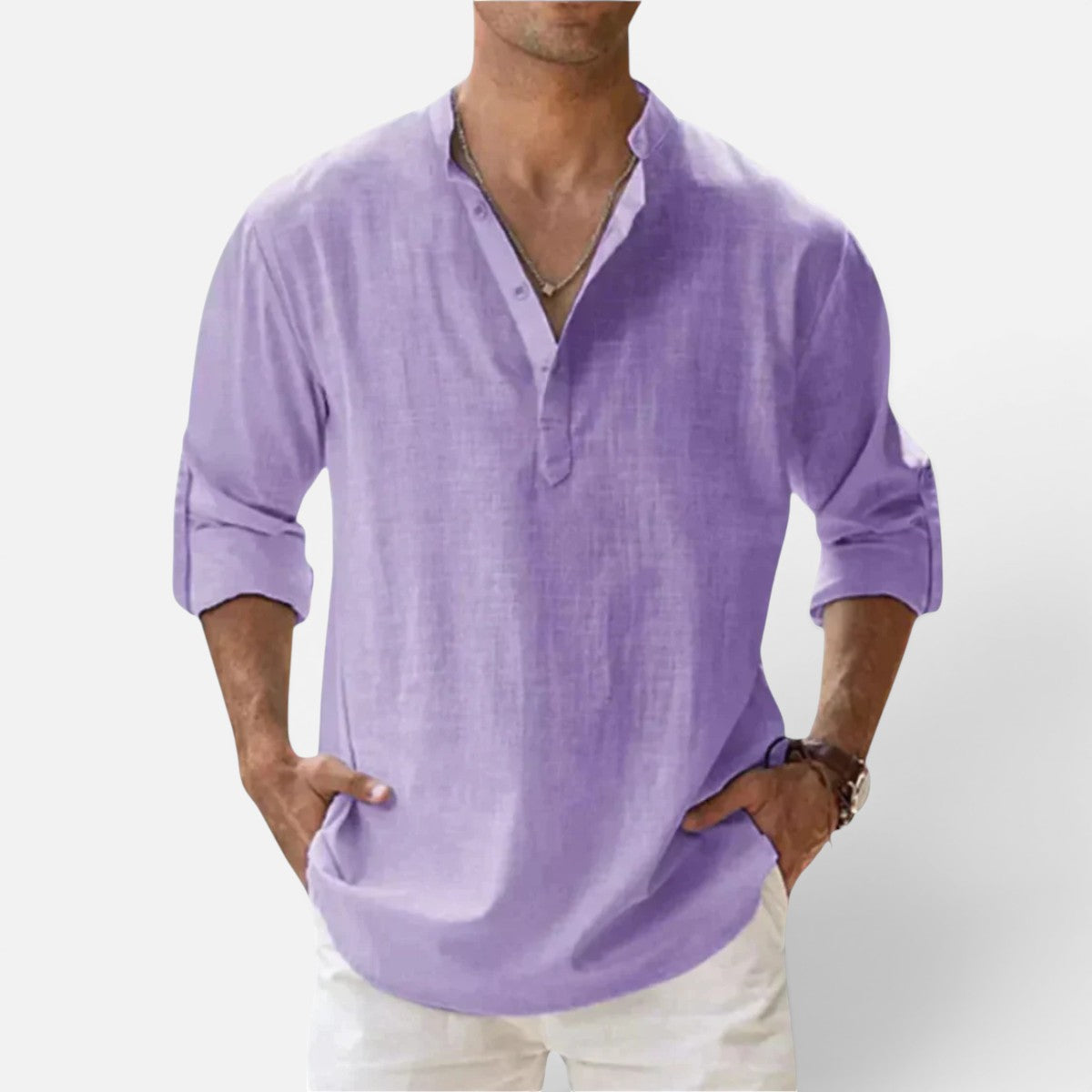 Duvrier | Men’s Cotton Summer Shirt - Summer Casual Wear