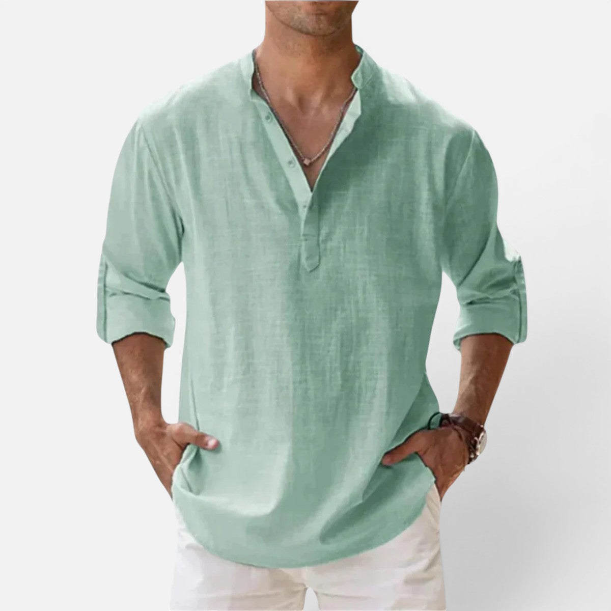 Duvrier | Men’s Cotton Summer Shirt - Summer Casual Wear