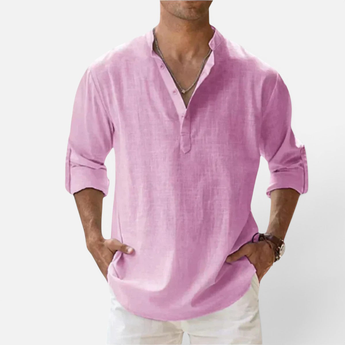 Duvrier | Men’s Cotton Summer Shirt - Summer Casual Wear