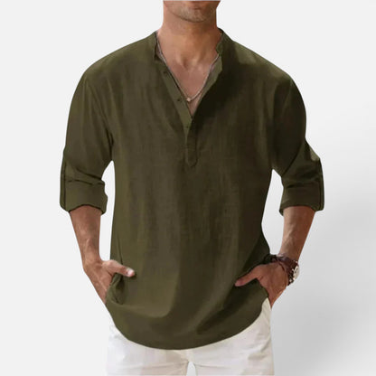 Duvrier | Men’s Cotton Summer Shirt - Summer Casual Wear