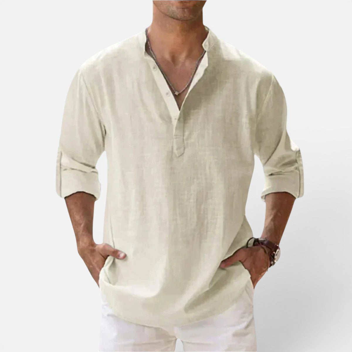 Duvrier | Men’s Cotton Summer Shirt - Summer Casual Wear