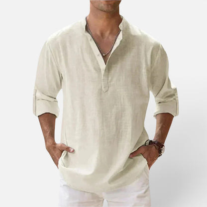 Duvrier | Men’s Cotton Summer Shirt - Summer Casual Wear