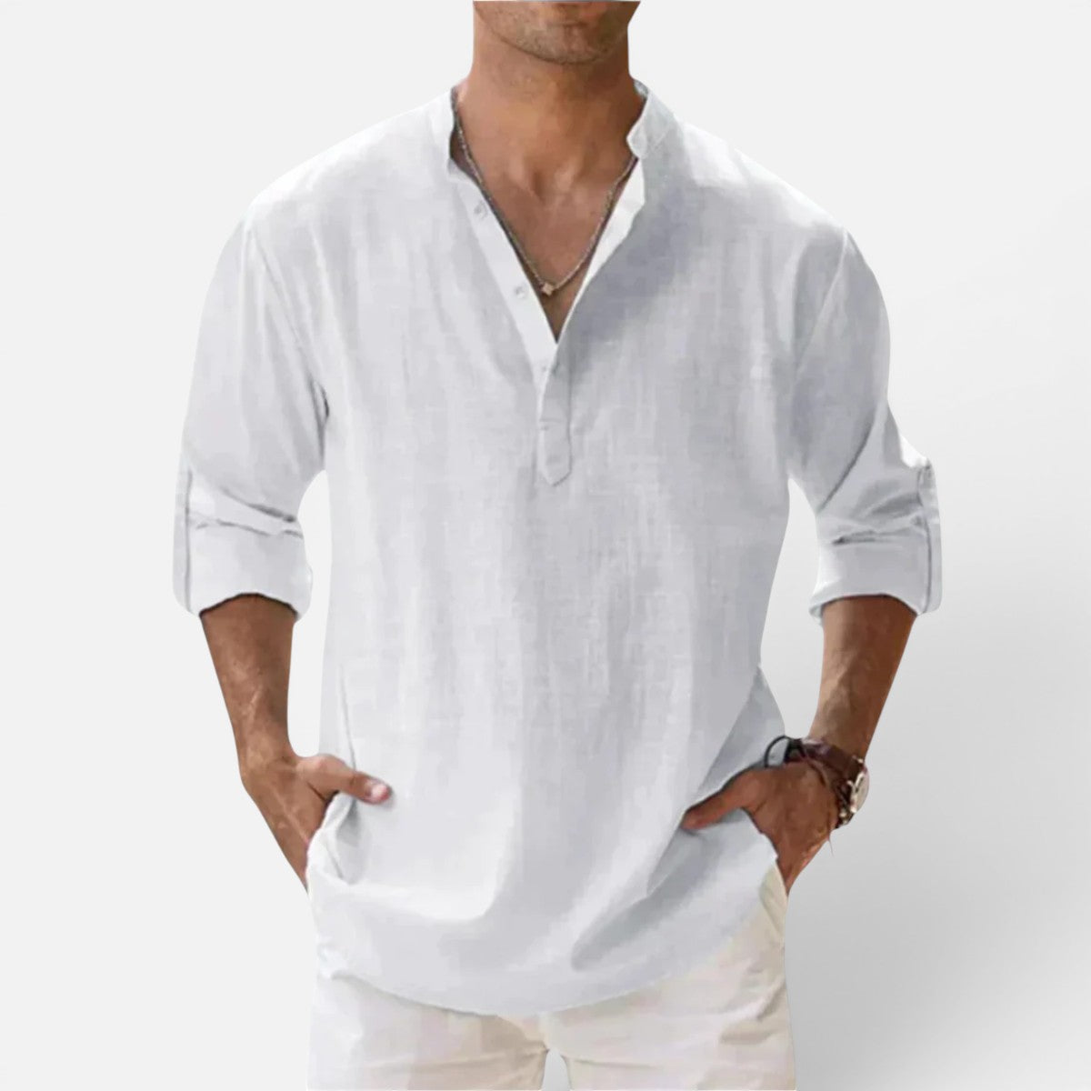 Duvrier | Men’s Cotton Summer Shirt - Summer Casual Wear