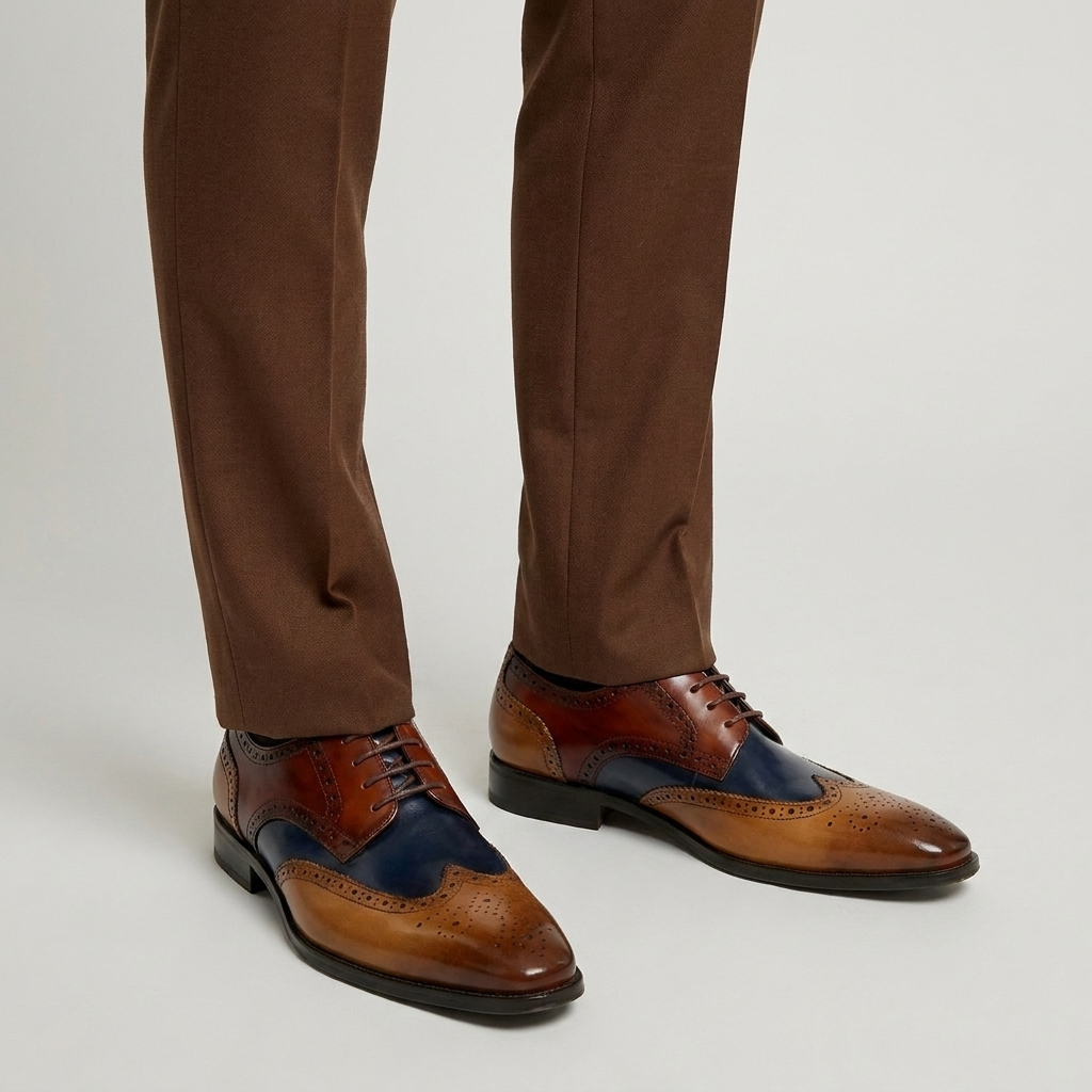 Duvrier | Men’s Leather Brogue Dress Shoes - Weddings & Formal Occasions