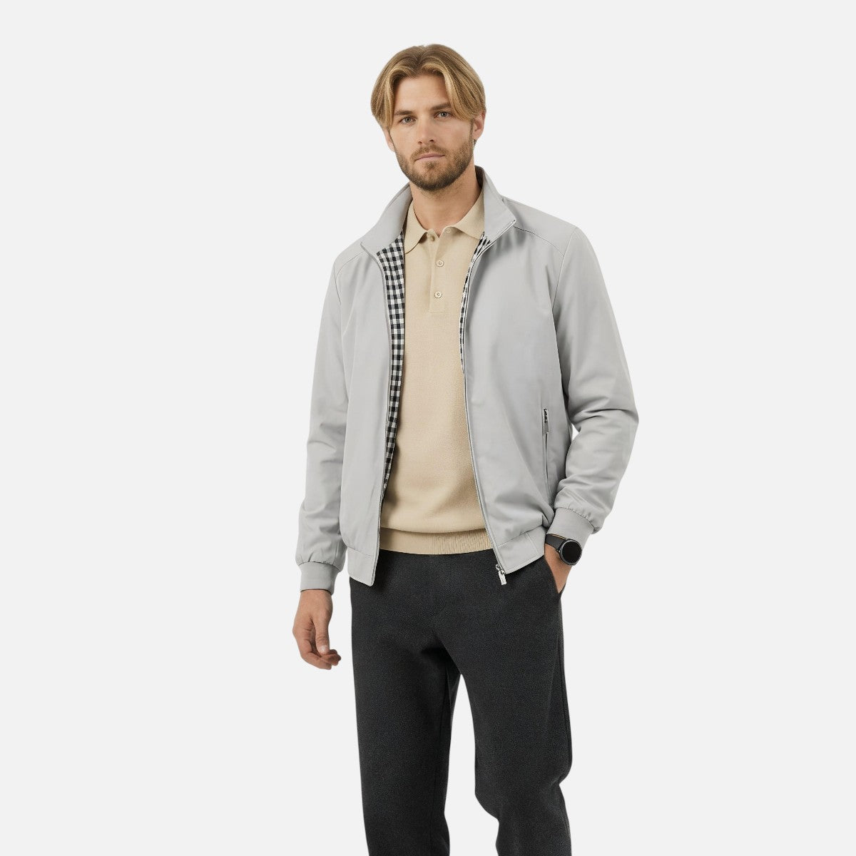 Duvrier | Men’s Classic Harrington Jacket - Lightweight Bomber