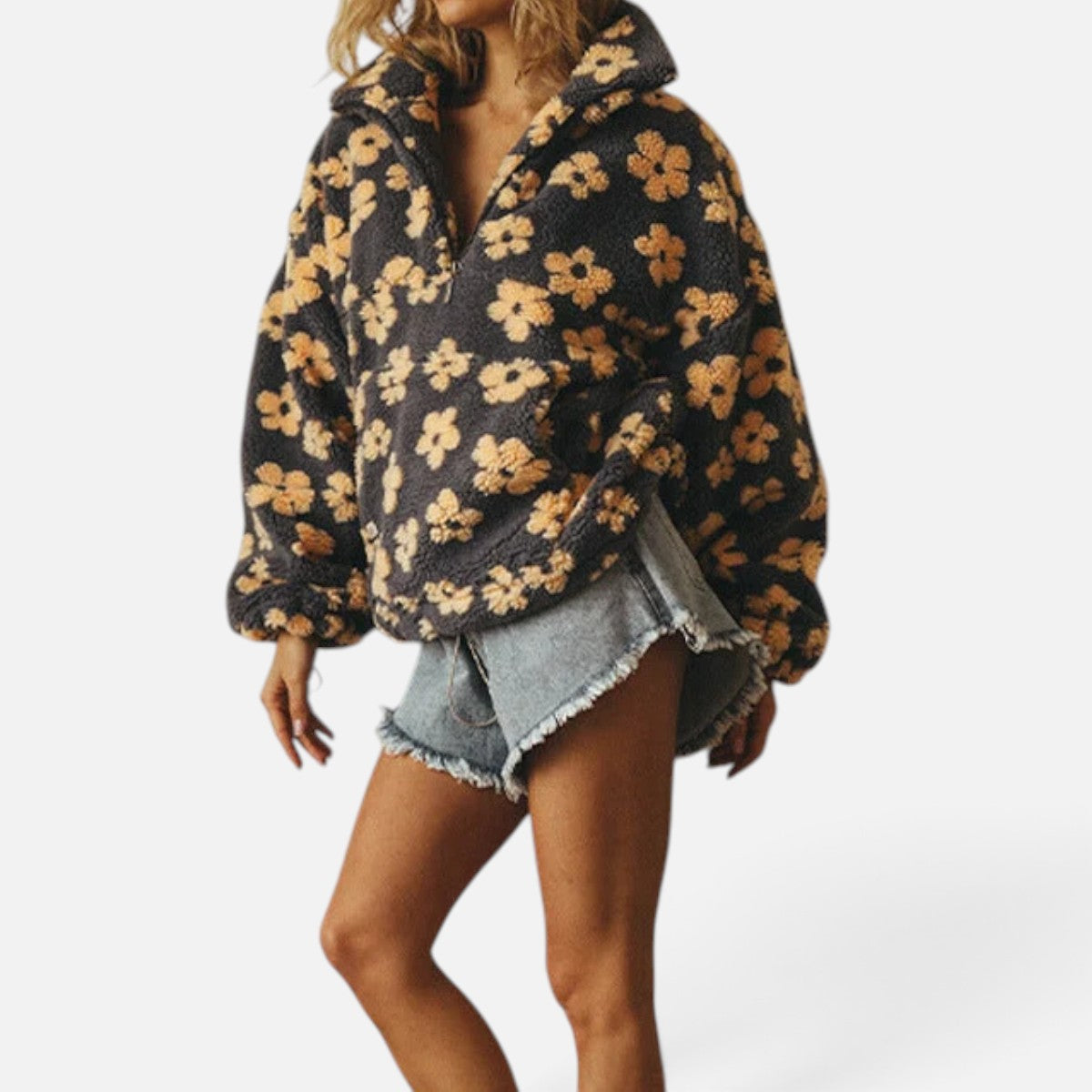 Duvrier | Women's Sherpa Fleece Hoodie