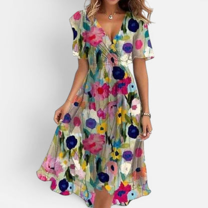 Duvrier | Women's Summer Dress with Sleeveless Design and Flowy Skirt
