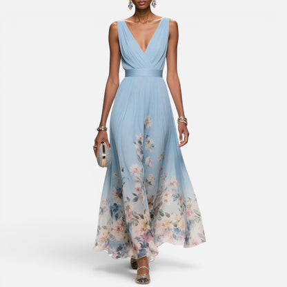 Duvrier | Women's Floral Print Wedding Guest Dress