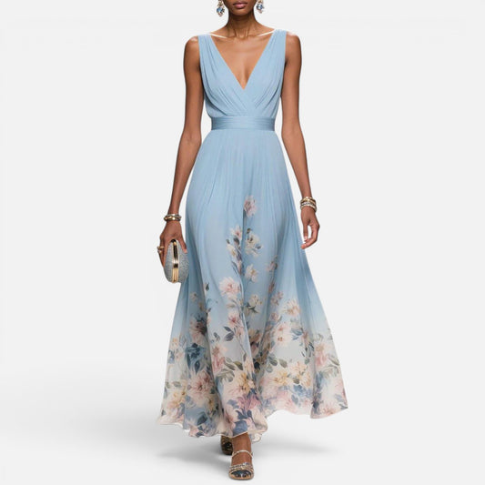 Duvrier | Women's Floral Print Wedding Guest Dress