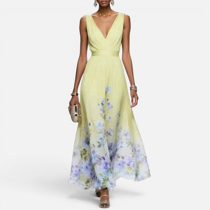Duvrier | Women's Floral Print Wedding Guest Dress