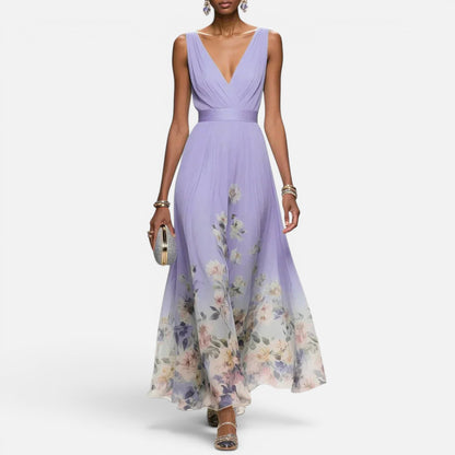 Duvrier | Women's Floral Print Wedding Guest Dress