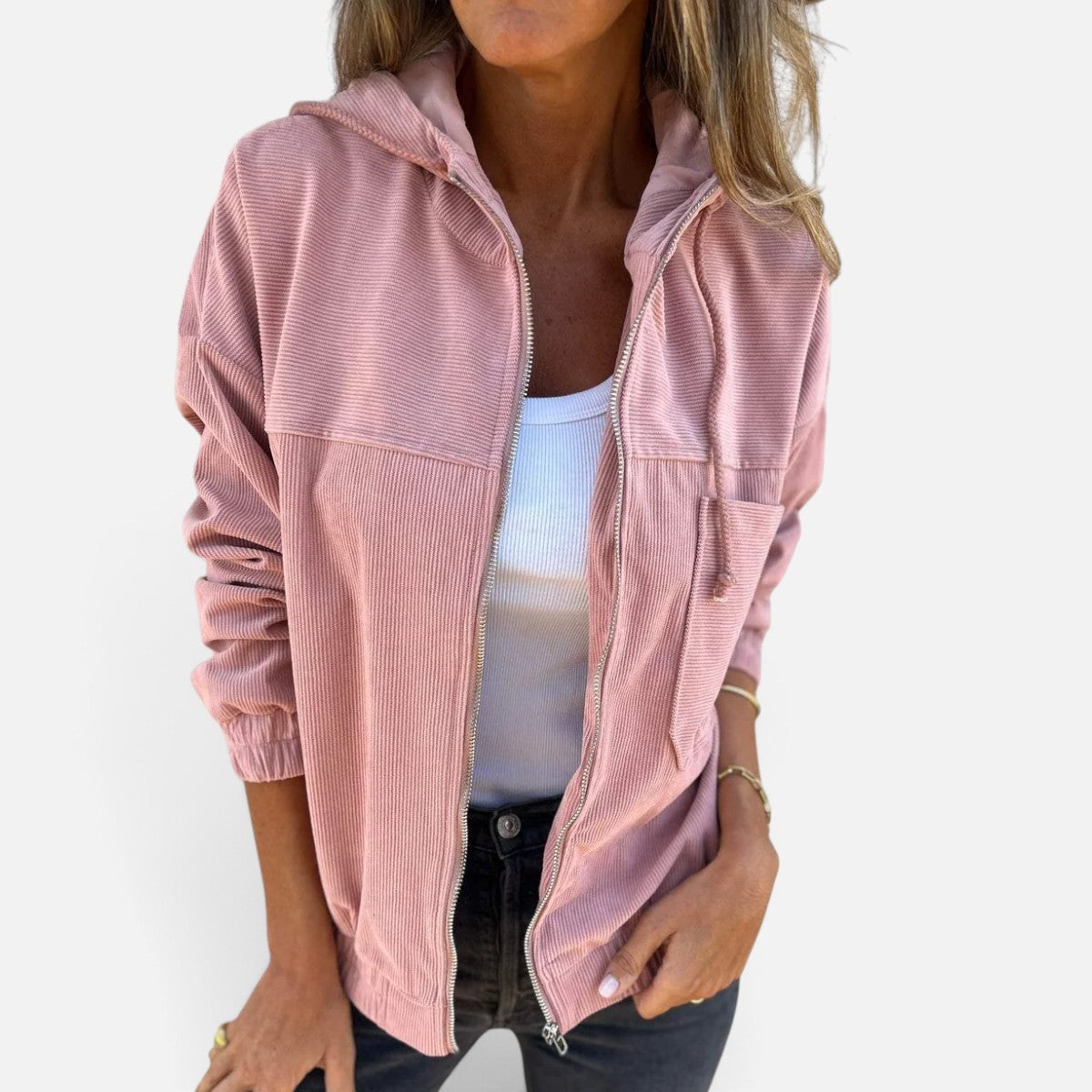 Duvrier | Women's Hooded Zip Up Jacket