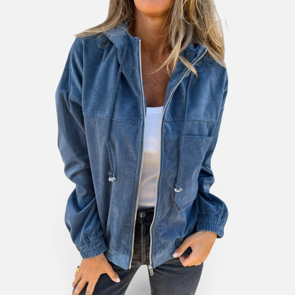 Duvrier | Women's Hooded Zip Up Jacket