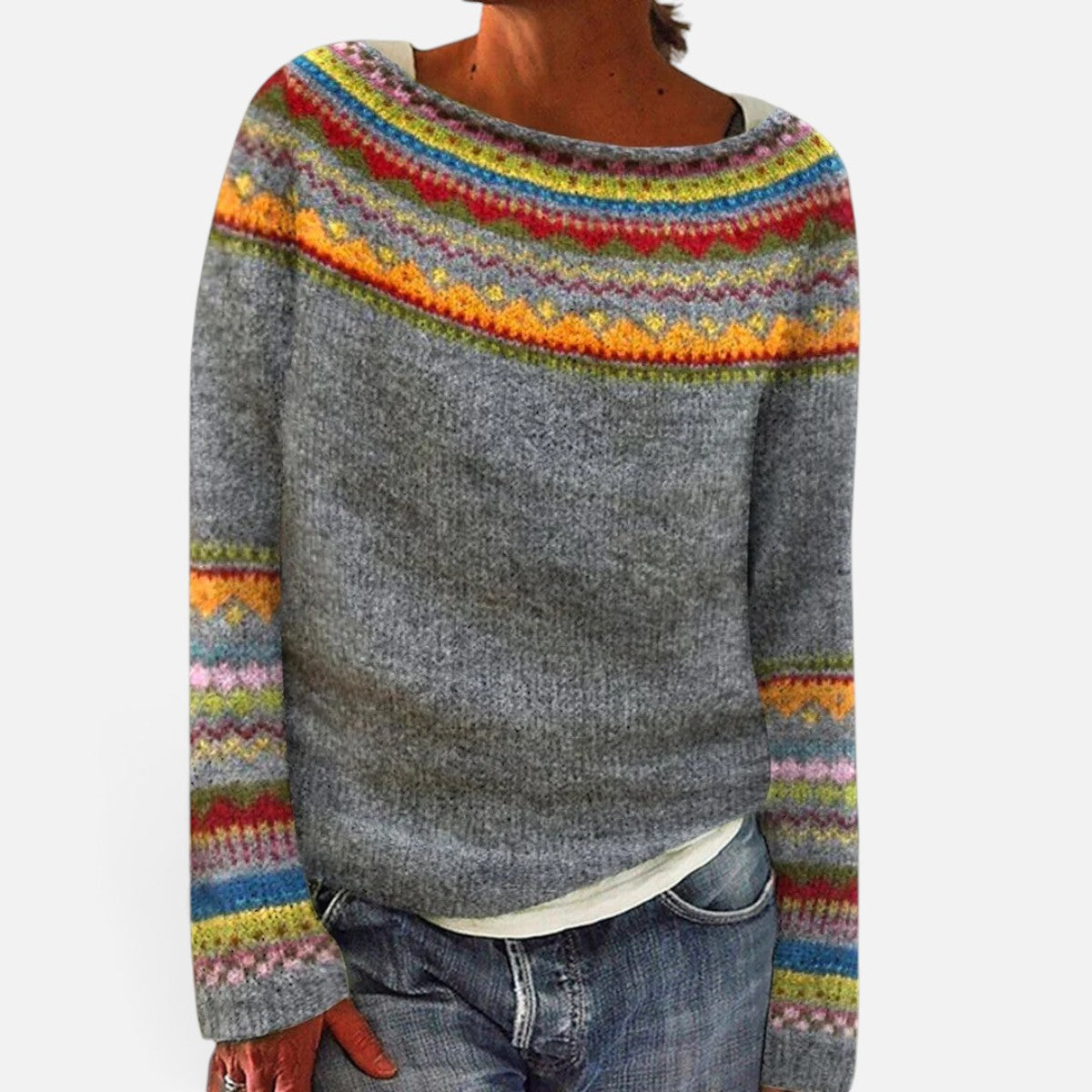 Duvrier | Women's Retro Knitted Jumper