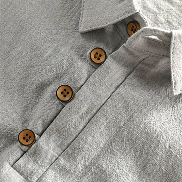 Duvrier | Men’s Lightweight Linen Polo Shirt- Breathable Holiday Wear