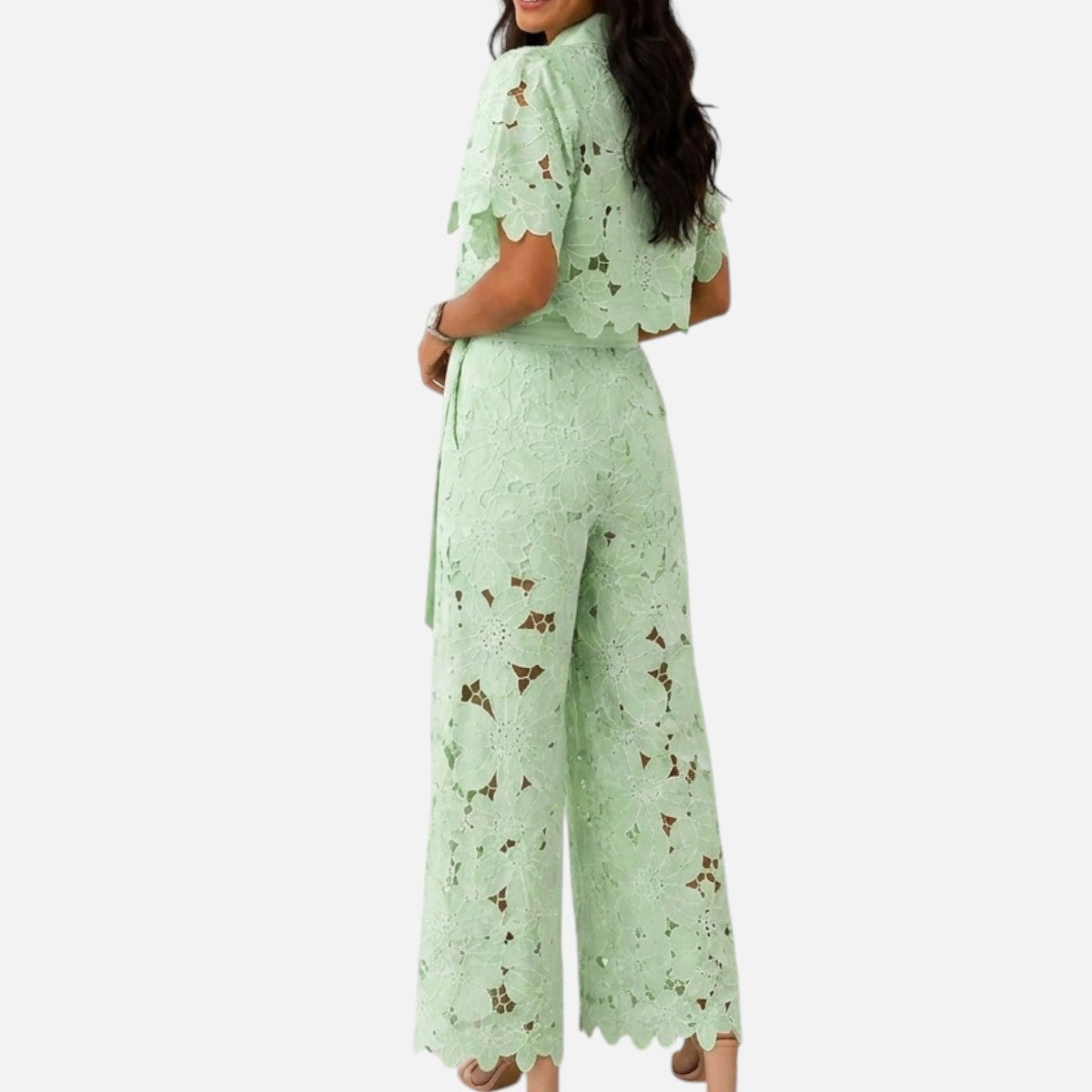 Duvrier | Women’s Elegant Flowy Floral Lace Set