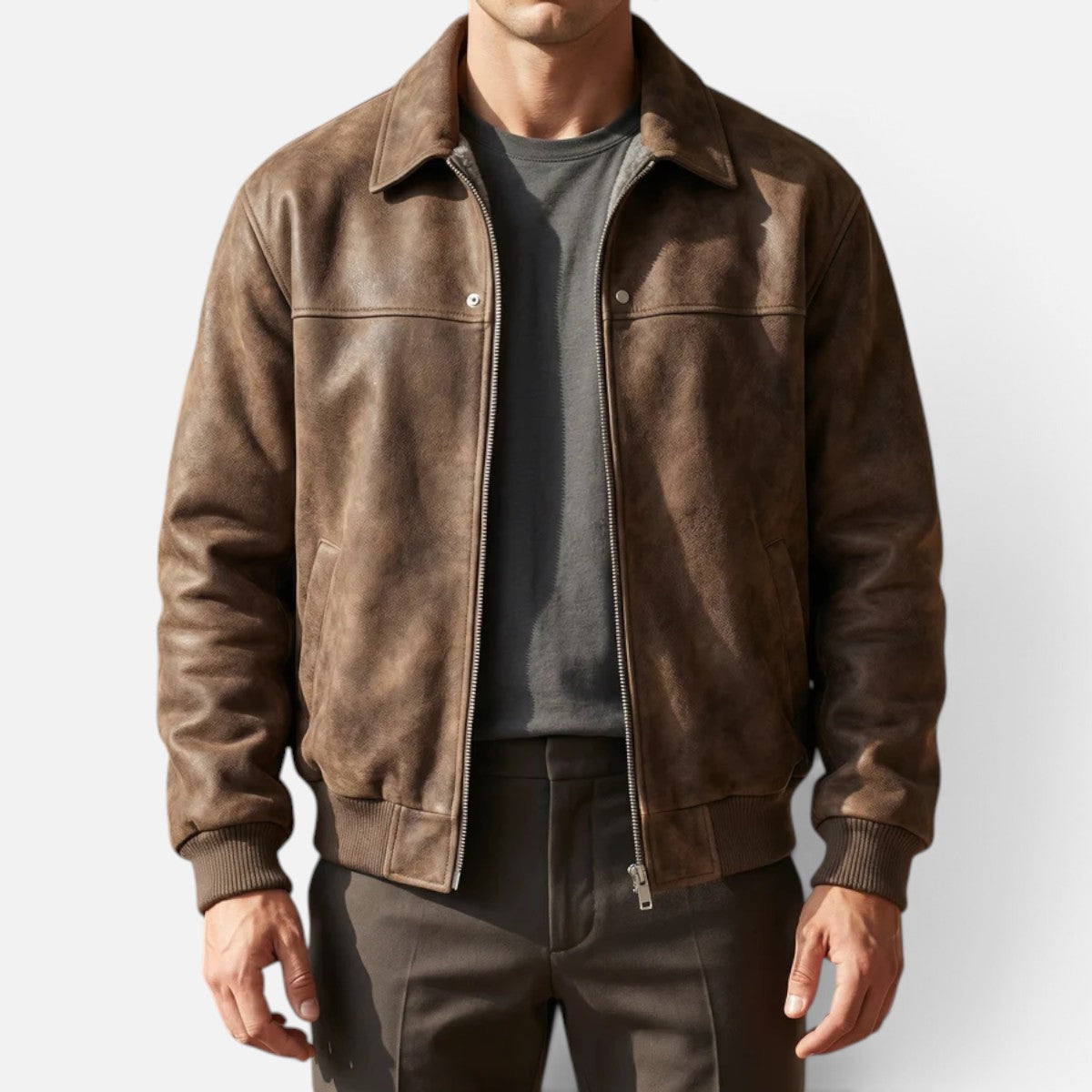 Duvrier | Men's Lambskin Leather Jacket