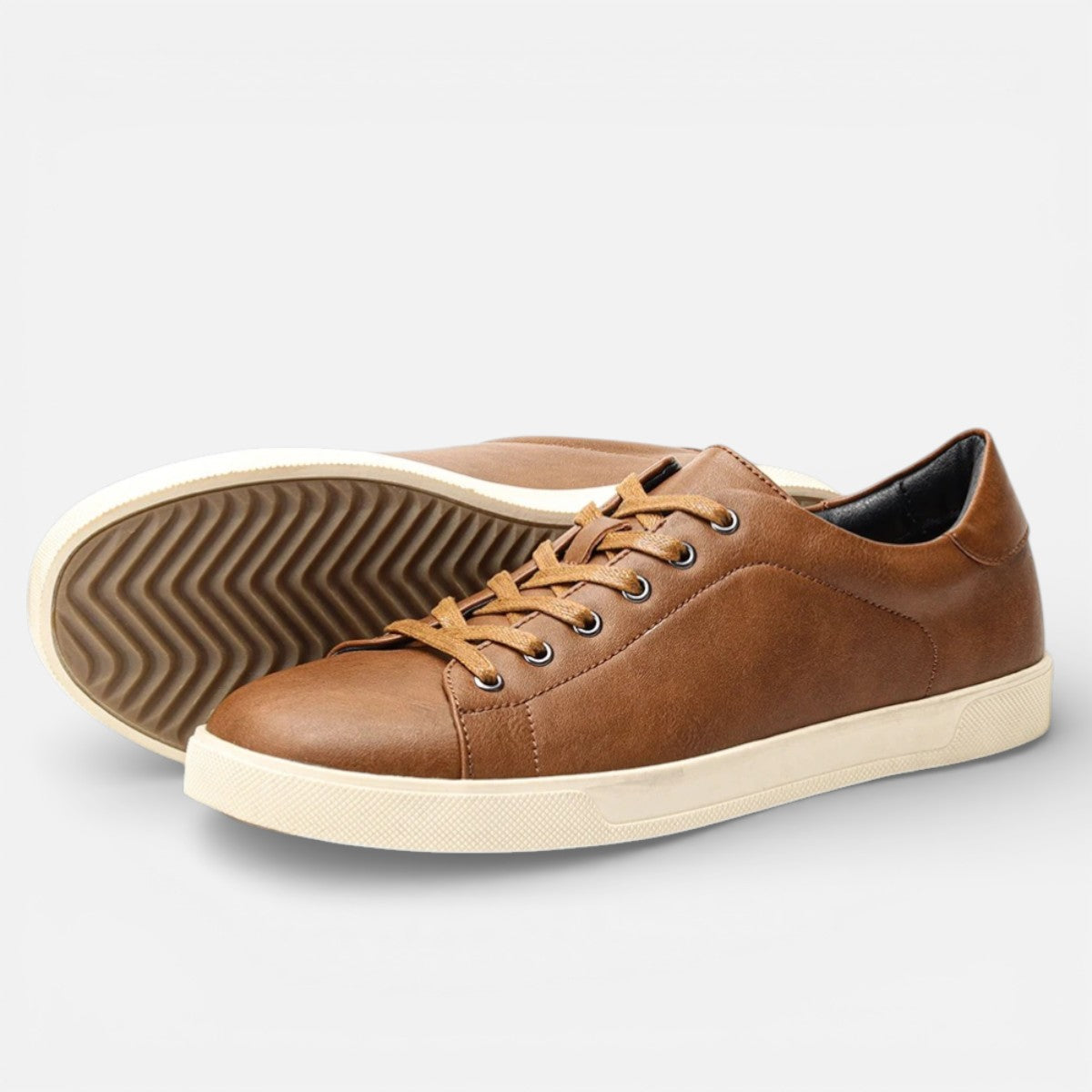 Duvrier | Men’s Comfortable Leather Sneakers – Smart Casual Wear