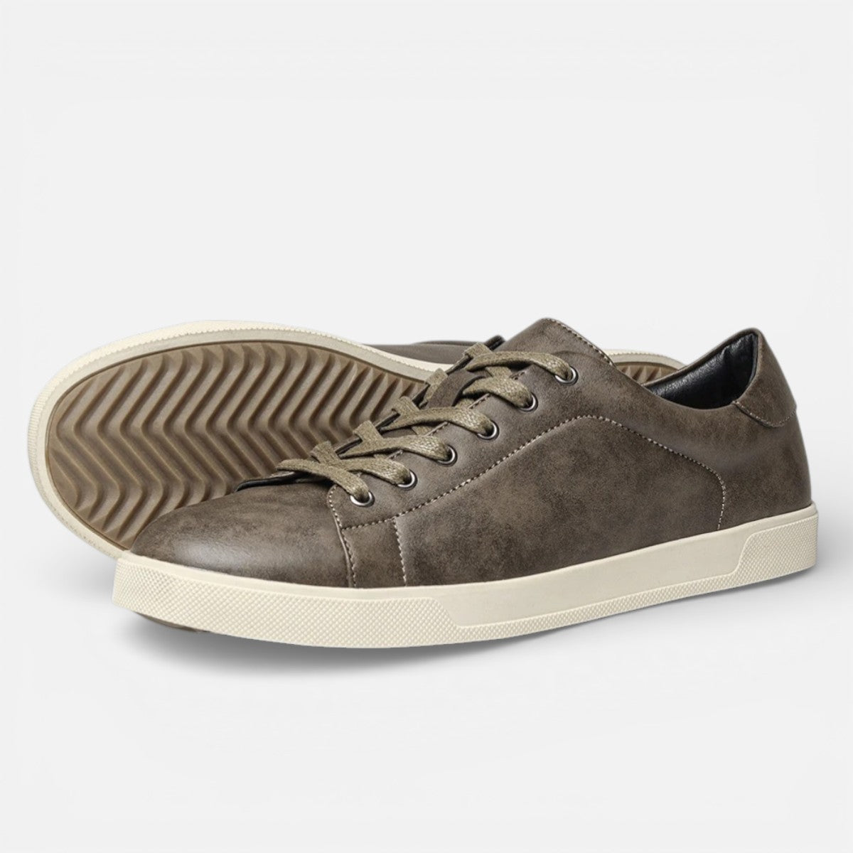 Duvrier | Men’s Comfortable Leather Sneakers – Smart Casual Wear