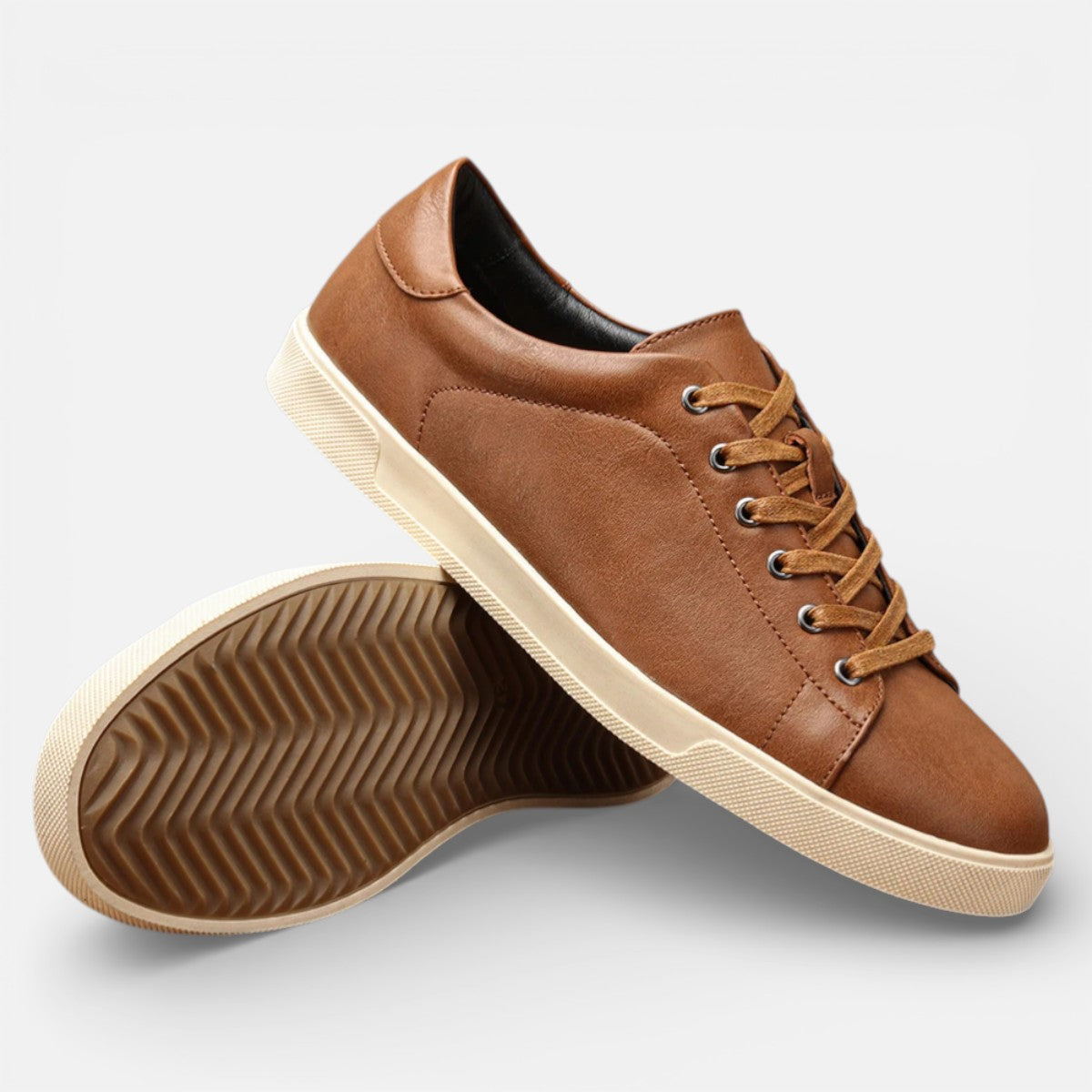 Duvrier | Men’s Comfortable Leather Sneakers – Smart Casual Wear