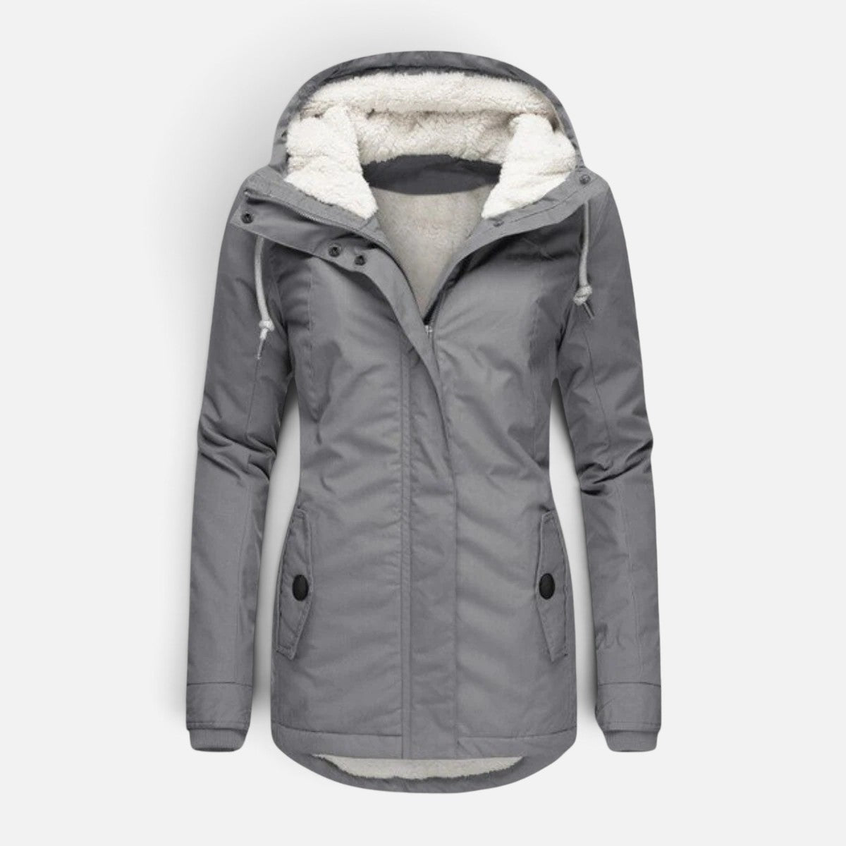 Duvrier | Women's Versatile Fleece Lined Coat with Hood