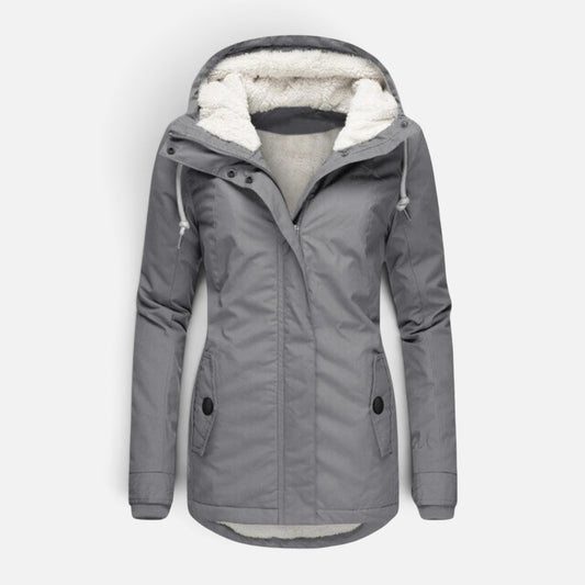 Duvrier | Women's Versatile Fleece Lined Coat with Hood