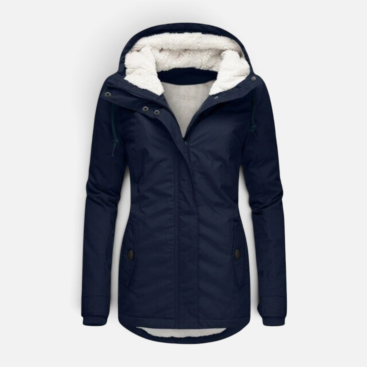 Duvrier | Women's Versatile Fleece Lined Coat with Hood