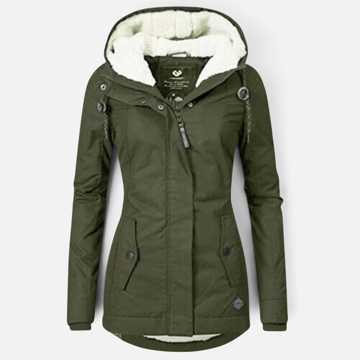 Duvrier | Women's Versatile Fleece Lined Coat with Hood