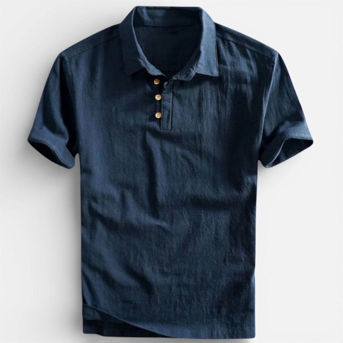 Duvrier | Men’s Lightweight Linen Polo Shirt- Breathable Holiday Wear