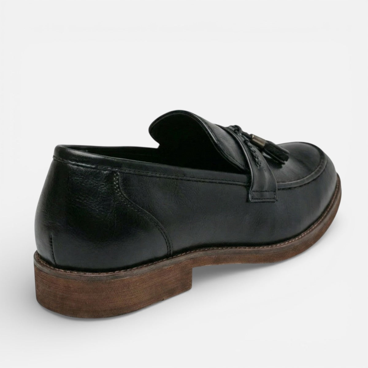 Duvrier | Men’s Classic Leather Tassel Loafers - Slip-On Formal Dress Shoes