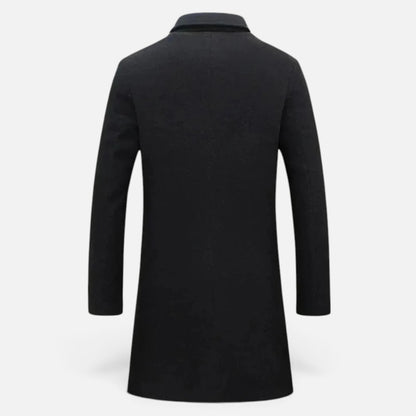 Duvrier | Men's Slim-Fit Long Overcoat