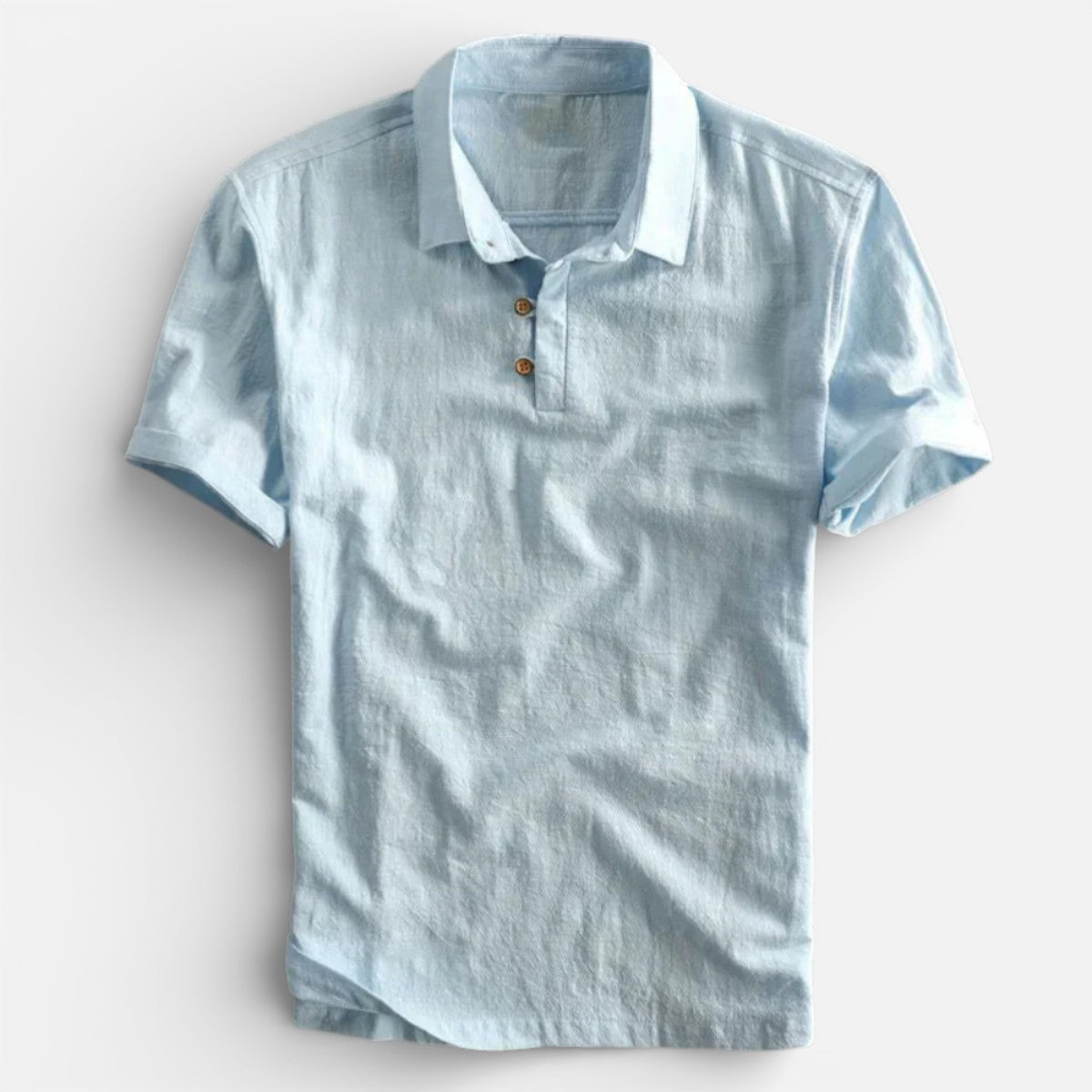 Duvrier | Men’s Lightweight Linen Polo Shirt- Breathable Holiday Wear
