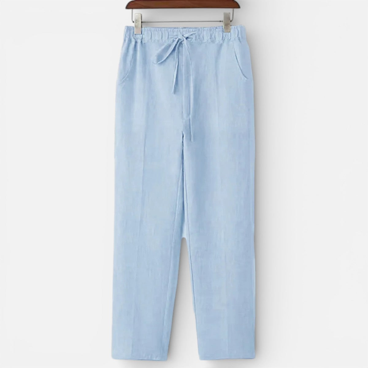 Duvrier | Men’s Breathable Linen Trousers - Comfortable Everyday Fit