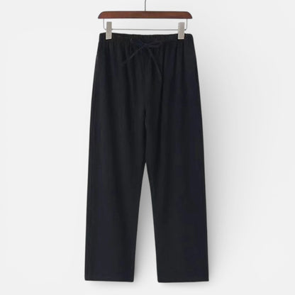 Duvrier | Men’s Breathable Linen Trousers - Comfortable Everyday Fit