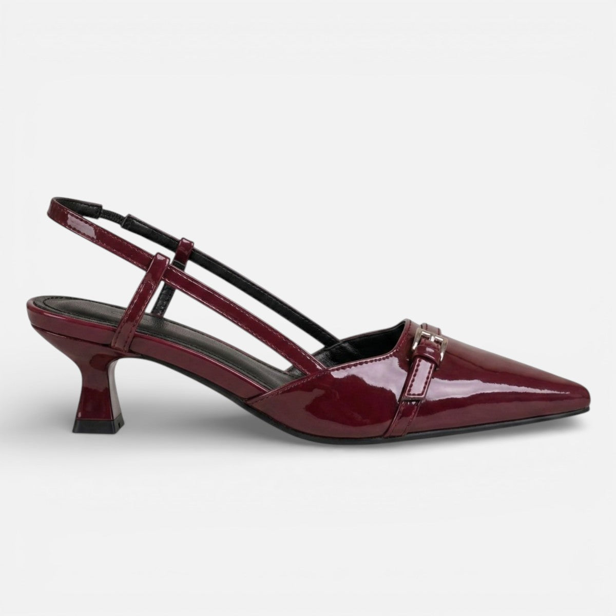 Duvrier | Women's Leather Mid Heels - Comfortable Office Wear