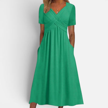 Duvrier | Women's  Midi Dress With Tummy Control