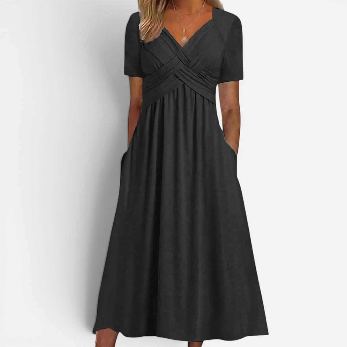Duvrier | Women's  Midi Dress With Tummy Control
