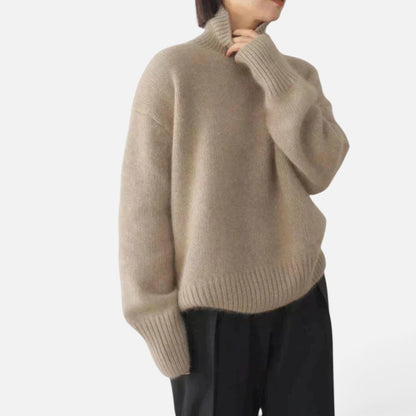 Duvrier | Women's Cashmere Roll Neck Jumper