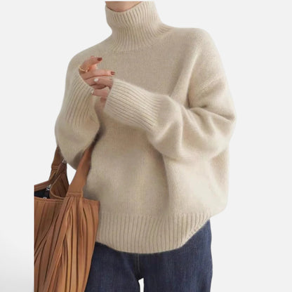Duvrier | Women's Cashmere Roll Neck Jumper